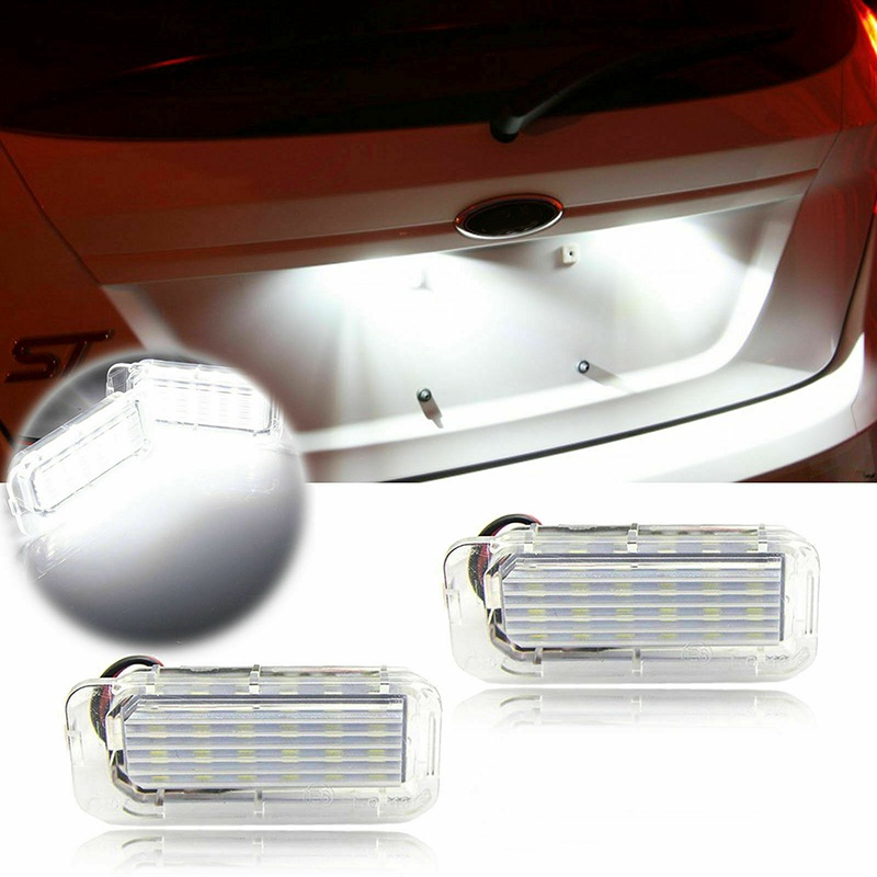 Set 2 Đèn LED 18-SMD Gắn Biển Số Xe Ô Tô Ford Explorer Escape Fusion MKC