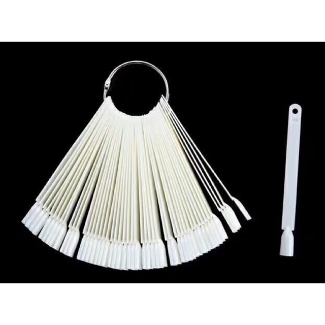 Móng Que Tập Sơn , Móng Que Nail 1 Bịch 50 Que Đầu Vuông Màu Đục