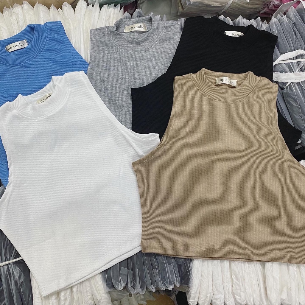 Áo ba lỗ len tăm đủ màu phong cách ulzzang Áo croptop Quảng Châu kozoda M75
