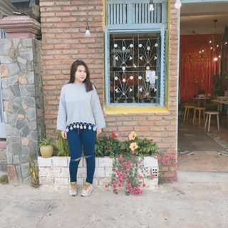 ÁO LEN DÀY TREO CỤC BÔNG SIÊU XINHHH