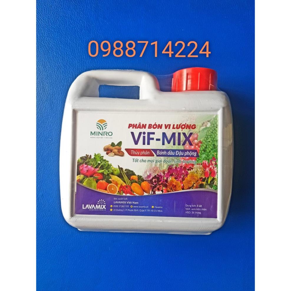 Bánh dầu thủy phân bón cây vi lượng VIF-MIX / Phân bánh dầu đậu phộng thủy phân (1 LÍT) - tốt cho mọi giai đoạn