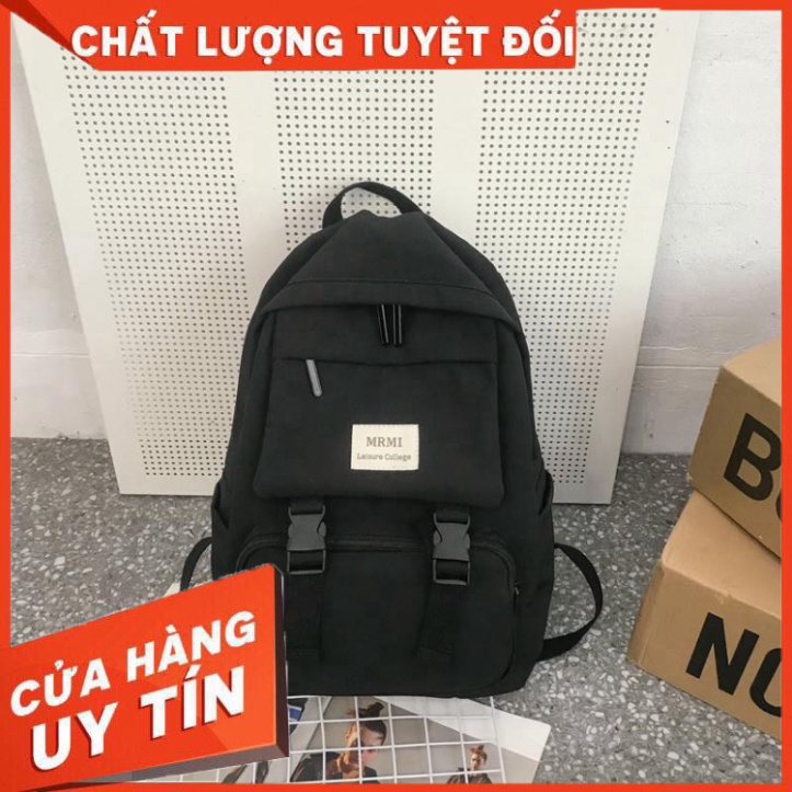 Balo nam nữ đi học thời trang đựng vừa khổ giấy a4, laptop – MR.MI - Màu đen - Hàng nhập khẩu