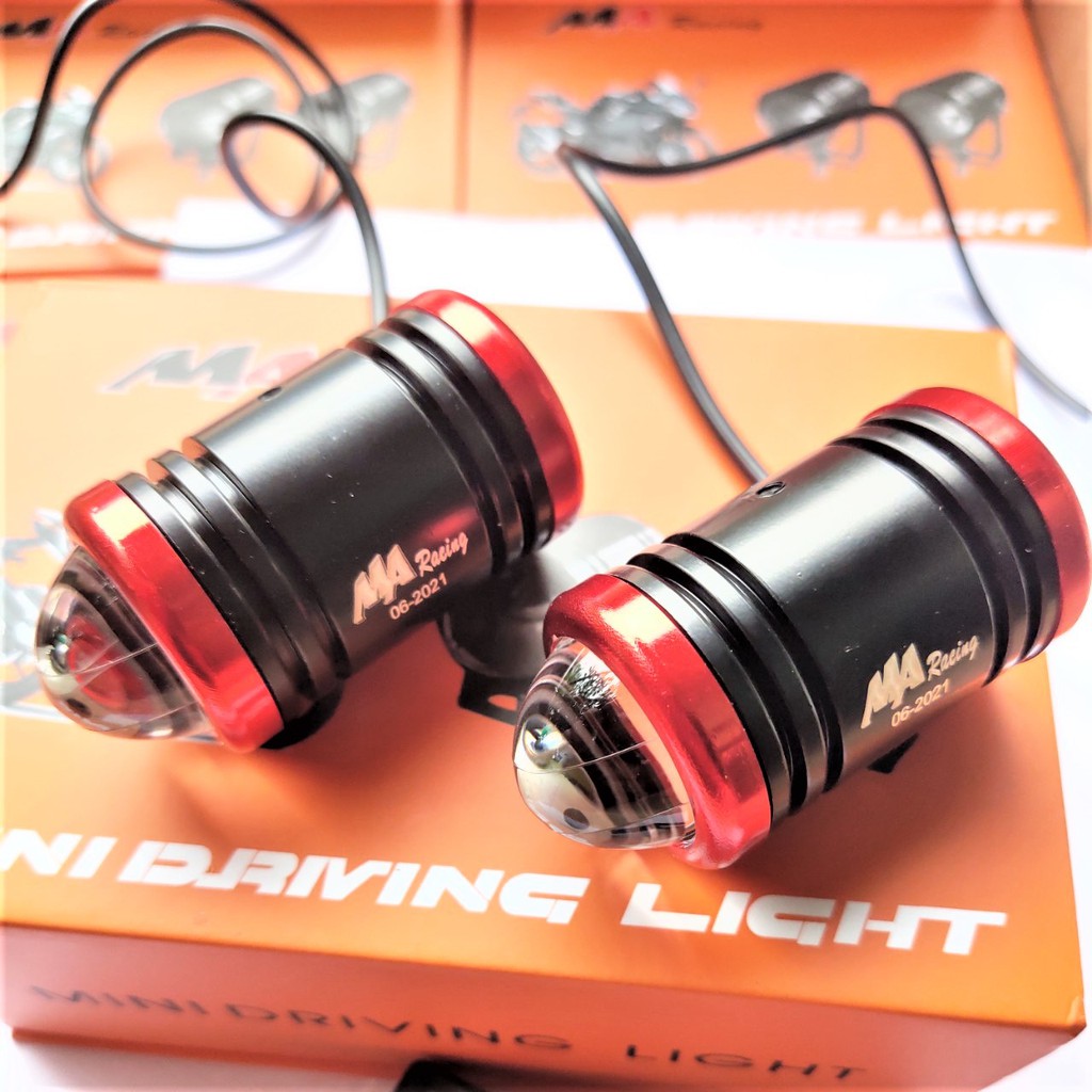 ĐÈN TRỢ SÁNG BI CẦU MINI VIỀN ĐỎ MẪU MỚI SIÊU SÁNG SIÊU BỀN HÀNG VÍP