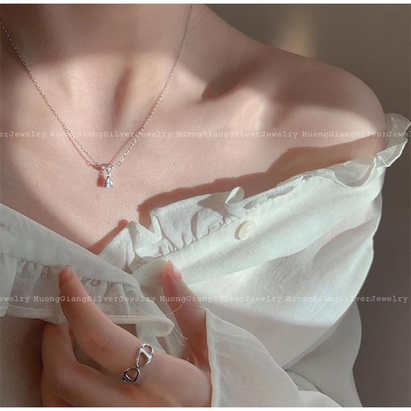 Dây chuyền công chúa bạc xi kim s925 - HuongGiangSilver