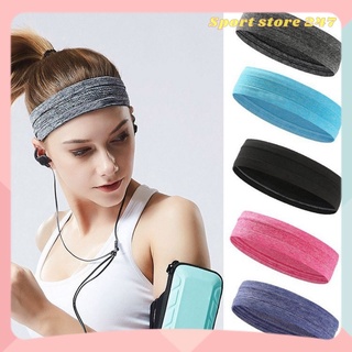 Băng đô thể thao headband băng đô trán tập gym vải cotton co giãn thấm hút mồ hôi chống trượt bản rộng 5cm