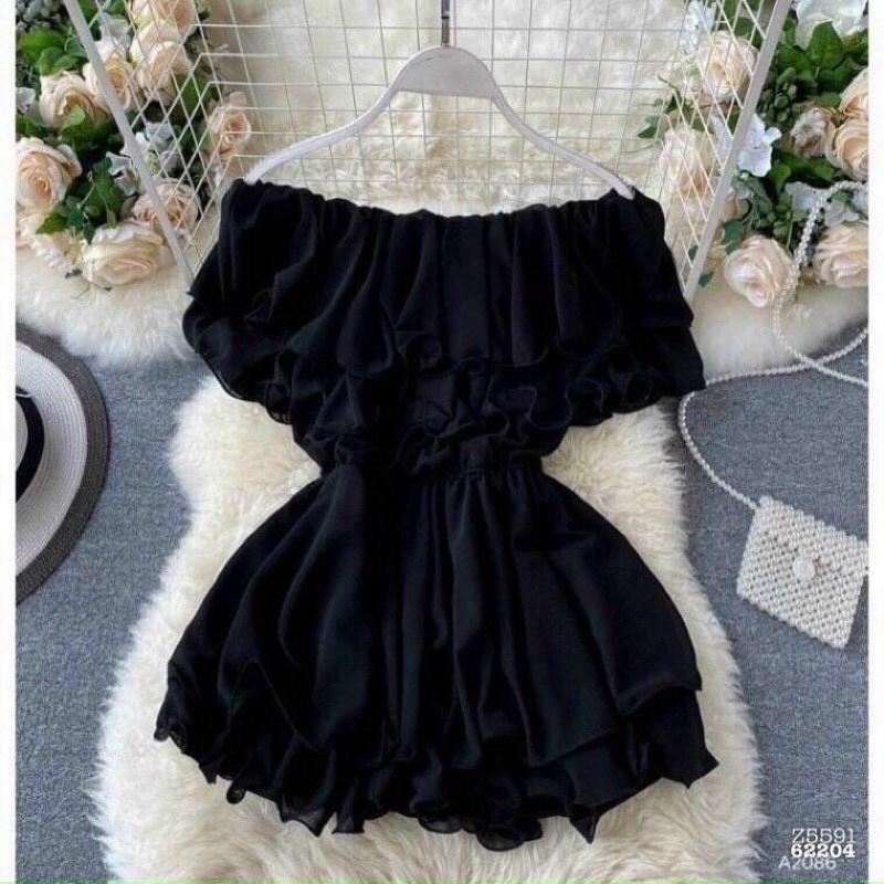 JUMPSUIT BẸT VAI BÈO NGỰC