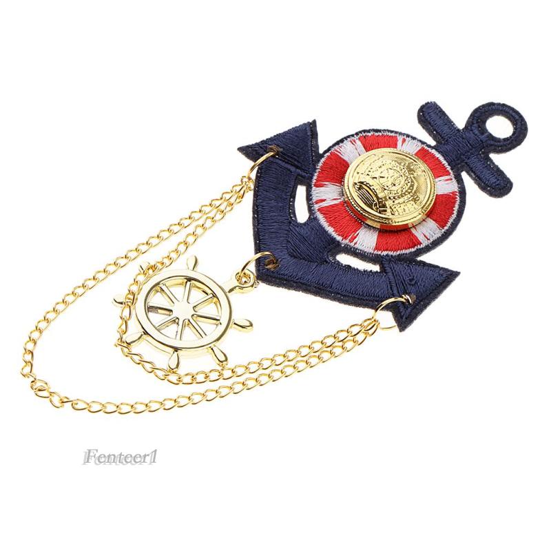 [Fenteer1] Trâm Cài Áo Hóa Trang Phong Cách Vintage Anh Quốc Màu Xanh Dương Thời Trang