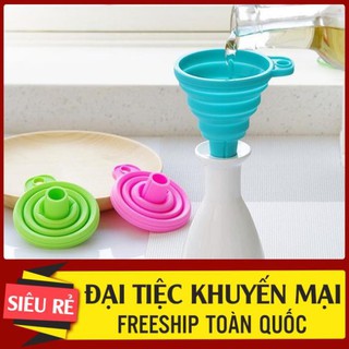 Phễu gấp gọn bằng silicon nhỏ xinh nhiều màu sắc thaylamua tiện lợi