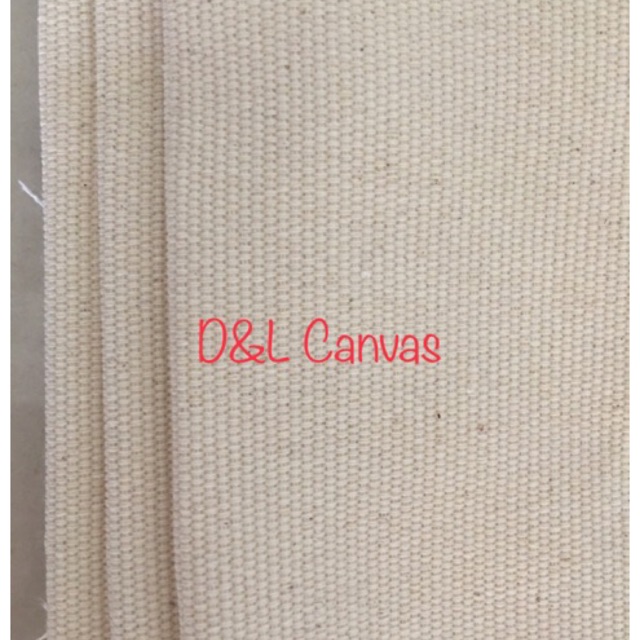 Vải bố canvas trắng kem ( thô ) loại dày - khổ 1m7