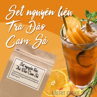 Set nguyên liệu Trà Đào Cam Sả