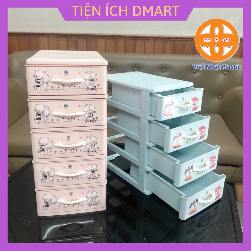 tủ thuốc mini, tủ nhựa ngăn kéo nhựa Việt Nhật 3625