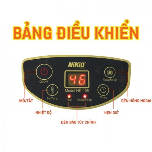 Bồn Chậu Massage Ngâm Chân 4in1 Nhật Bản Nikio NK-195 Chính Hãng