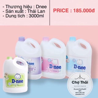 Nước Giặt Xả Dnee Thái Lan 3L