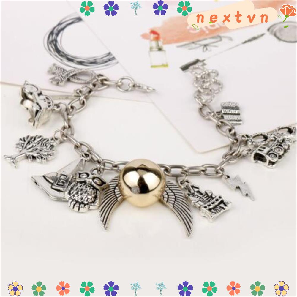 Vòng đeo tay/ Dây chuyền đính phụ kiện Harry Potter phong cách tình bạn dành cho người hâm mộ khi dự tiệc (có bán lẻ)