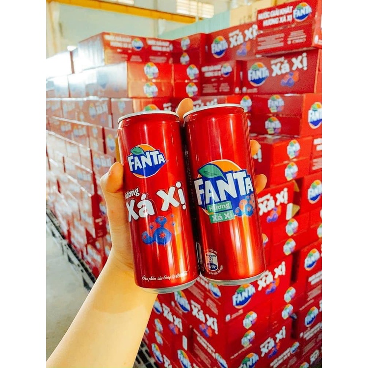 Fanta xá xị 320ml thùng 24 lon