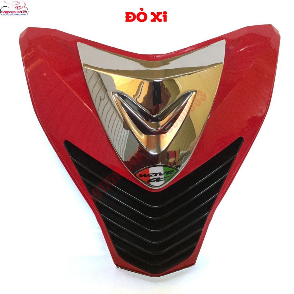 Mặt nạ chế Wave a 110 2017 - 2019 mẫu mới độ kiểu Sh Ý ( hàng dày cao cấp L1 )  Ảnh thật Sp