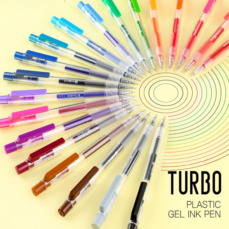 [Hỏa Tốc HCM] Bút Gel Nhiều màu KACO TURBO (1 Cây) - Ngòi 0.5mm