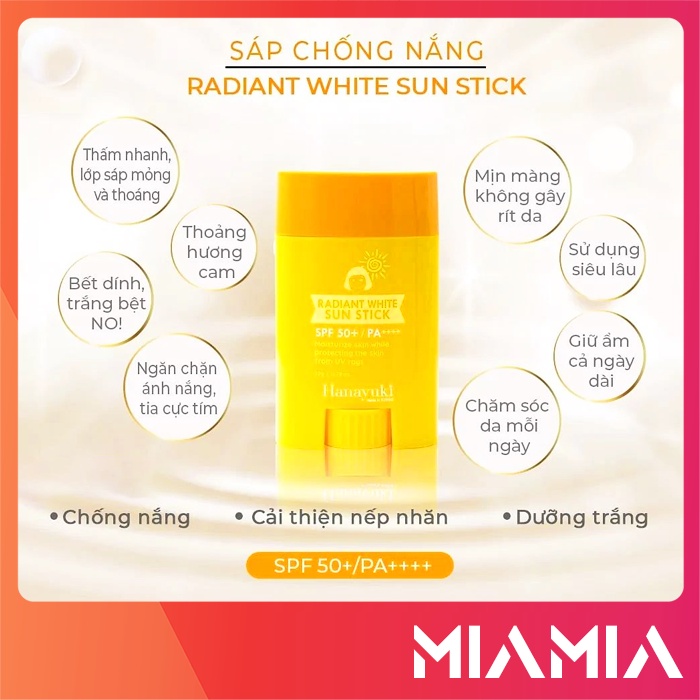 Sáp Chống Nắng Hanayuki chính hãng - Kem chống nắng Hana - 8809548440895