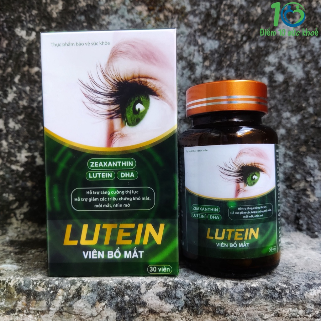 Viên uống bổ mắt LUTEIN tăng cường thị lực, giảm mỏi mắt, đau mắt – Hộp 30 viên