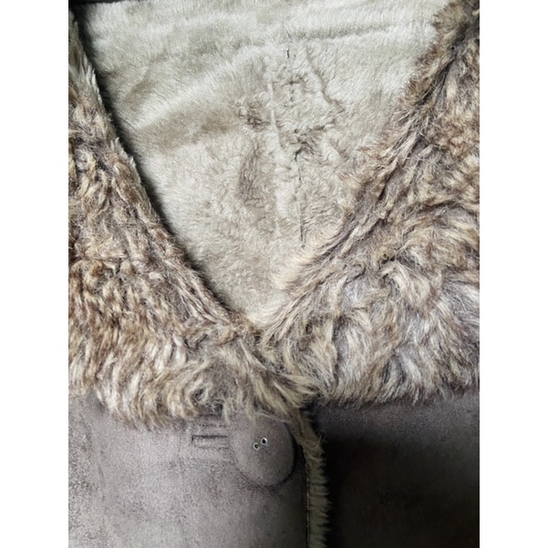 ÁO KHOÁC DA LỘN LÓT LÔNG 2HAND