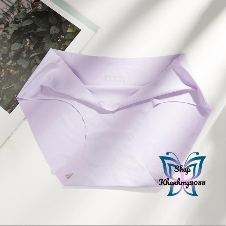 Combo 3 Quần lót nữ đúc su không viền thun lạnh màu ngẫu nhiên CBQL01