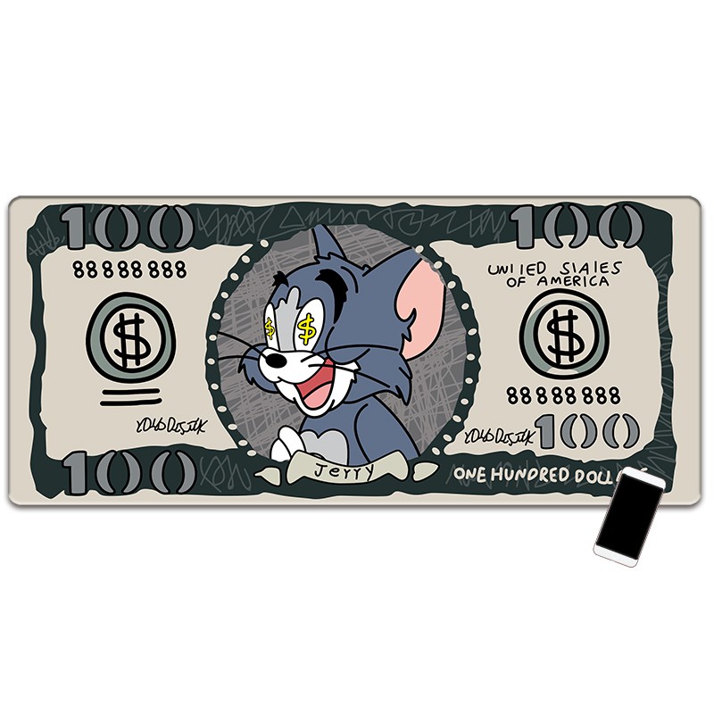 Thảm Lót Chuột Và Bàn Phím Máy Tính Hình Tom & Jerry