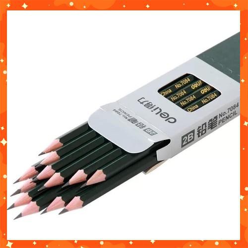 Bút Chì 2B CHÍNH HÃNG DELI Siêu Đẹp Hàng Chất Lượng Cao