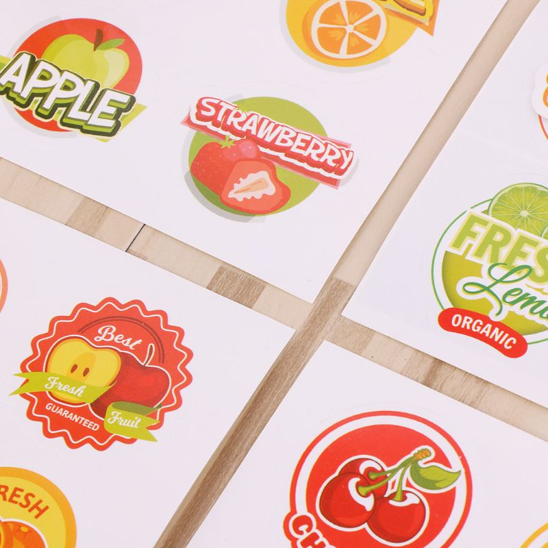 Sticker Dán Trang Trí Sổ Tay Chống Nước Hình Trái Cây Graffiti