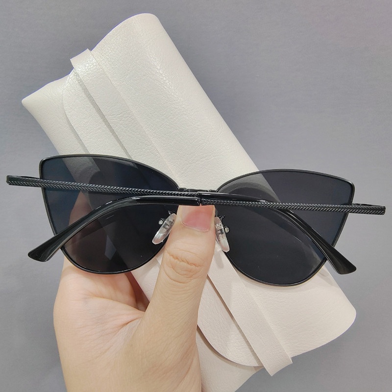 Kính Mát Mắt Mèo Phong Cách Hàn Quốc Sang Trọng Dành Cho Nữ
