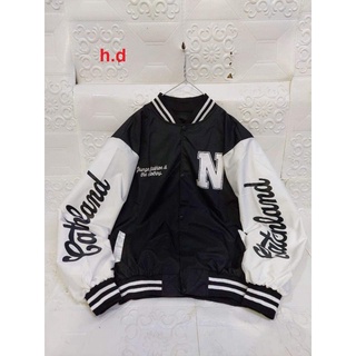 Áo bomber Logo N tay Lan HD01