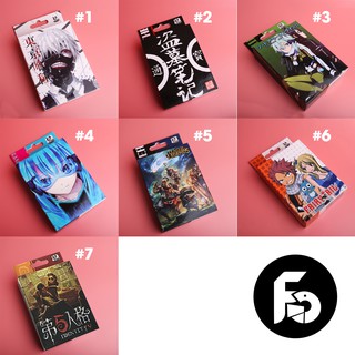 Bài tây 54 lá anime - manga Tổng hợp nhiều mẫu ( Kimetsu, Naruto, Re zero, Attack on titan, Akame ga kill, Conan...)