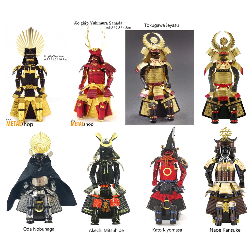 Mô Hình Lắp Ghép 3D áo giáp samurai