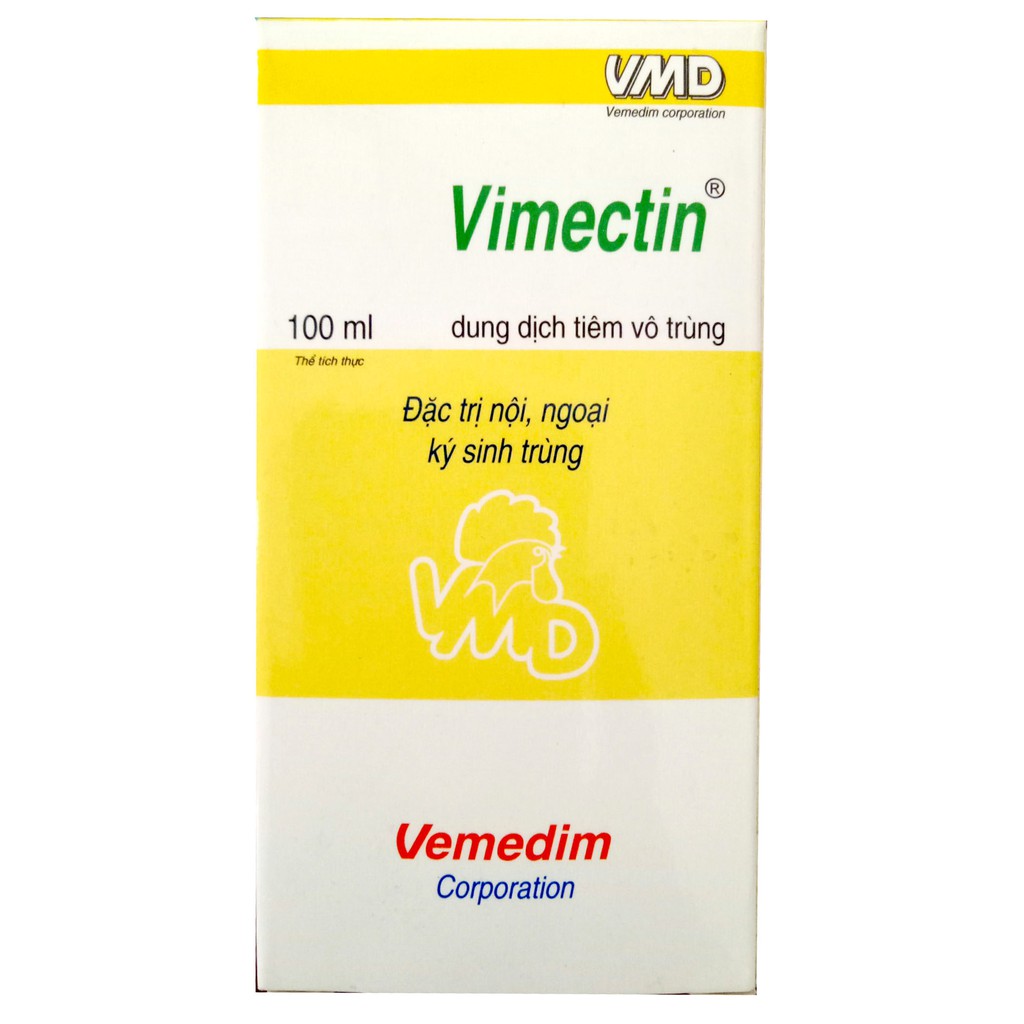 Vimectin - loại bỏ nội, ngoại ký sinh trùng chó, mèo (10 chai/đơn)