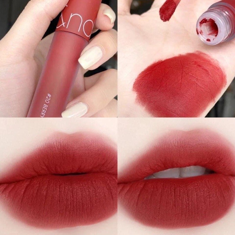 Son Romand dòng Zero Velvet tint lì và Juicy Lasting tint bóng