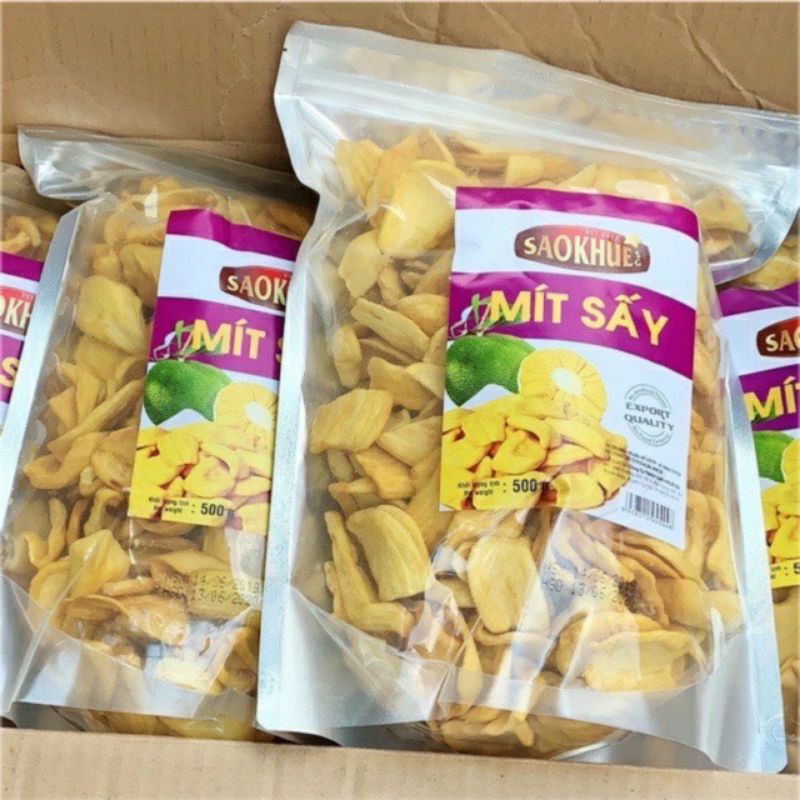 Túi 250 gr mít sấy giòn.