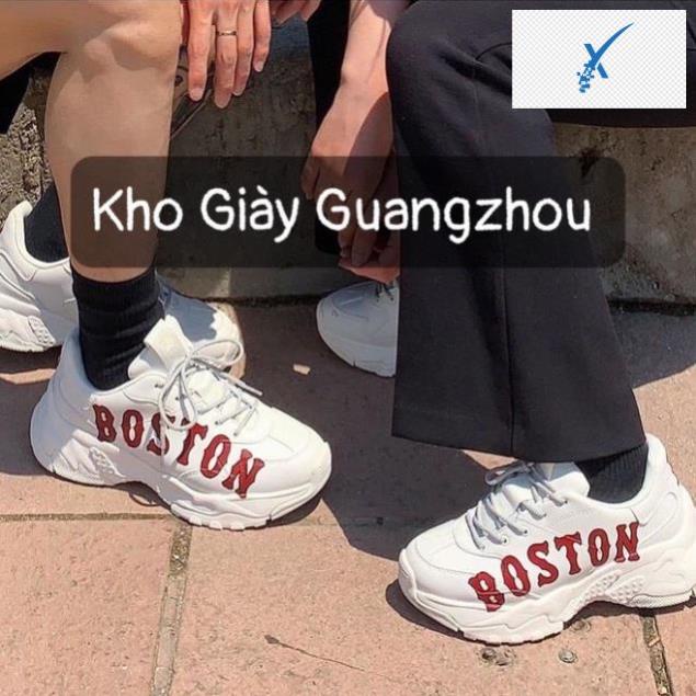 👘 Giày thể thao nam nữ Boston - Giày sneaker ulzzang trắng cao cấp full bill box độn đế cao cổ tăng chiều cao mlb D3 👘