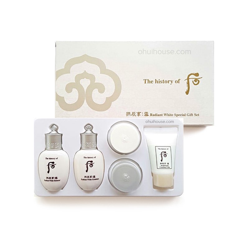 Set Whoo Trắng Dưỡng Trắng Da 5 Sản Phẩm - Whoo Seol Radiant White Special Gift Set