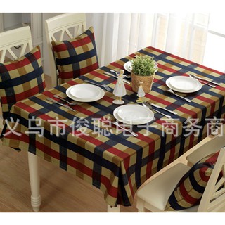 KHĂN TRẢI BÀN CARO XANH ĐỎ KB004