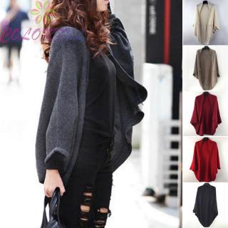 Áo khoác len cánh dơi dáng dài thời trang cho nữ