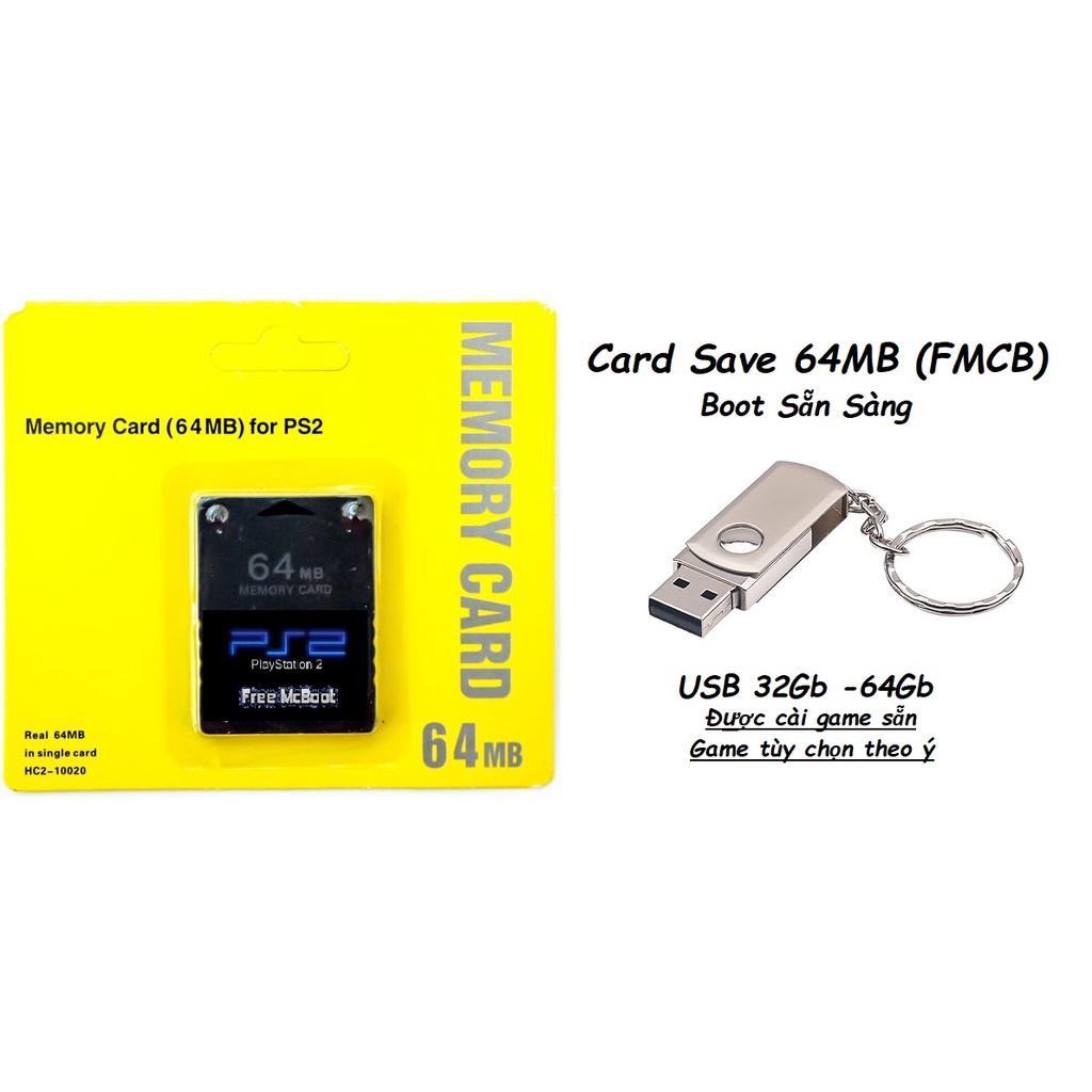Combo Card Save 64MB boot FMCB & USB PS2 - Tiện Lợi và gọn gàng.
