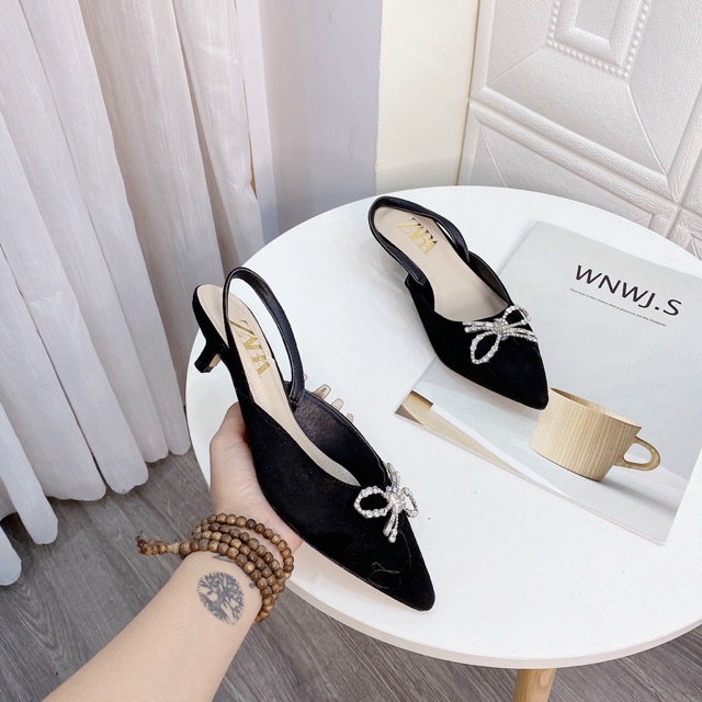 GIÀY BÚP BÊ NƠ SIÊU DỄ THƯƠNG GÓT NHÍ