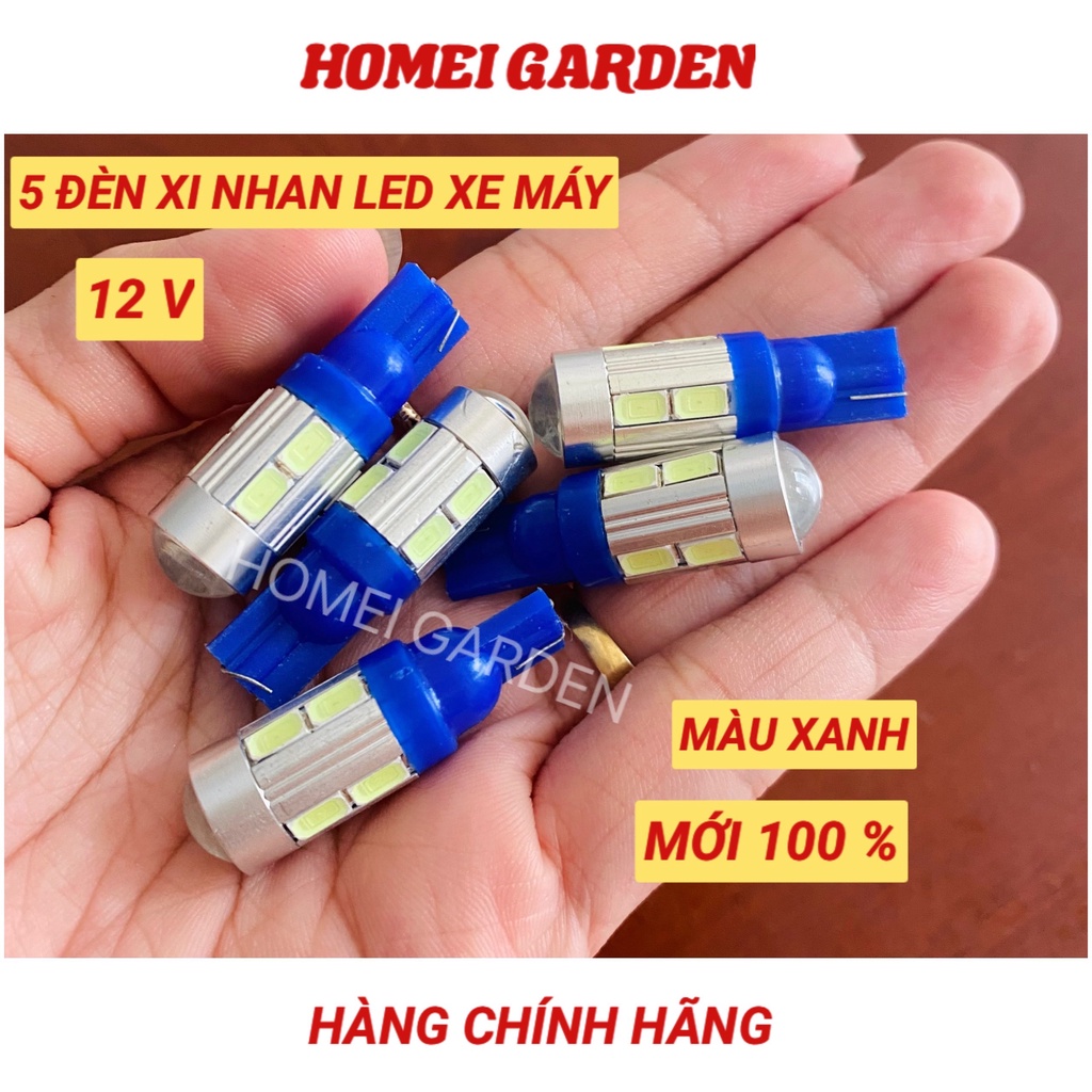 5 cái đèn xi nhan LED xe máy 12V nhiều màu hỗn hợp - HM0015-5