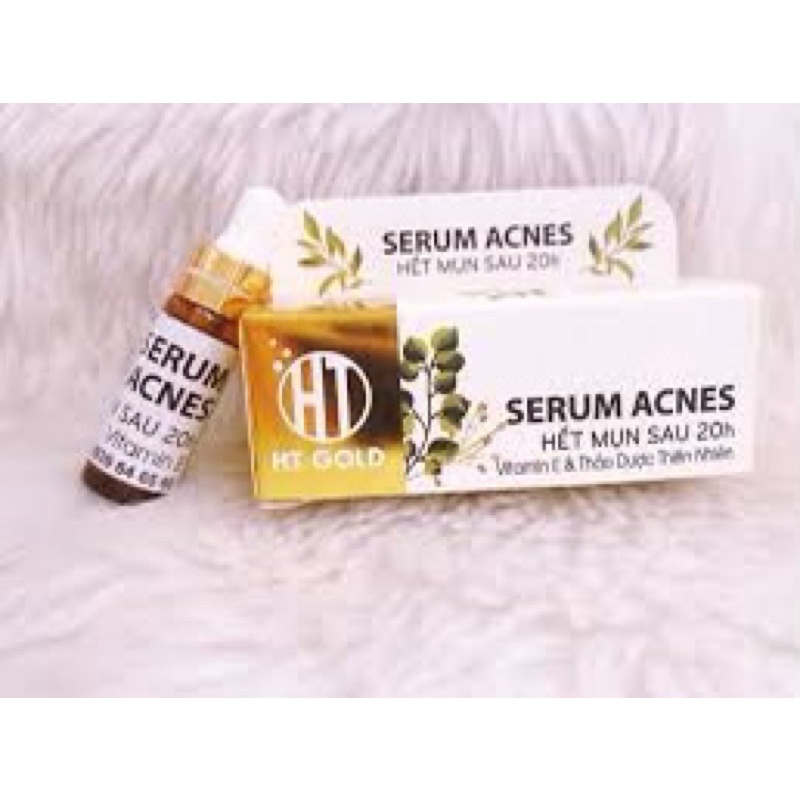 Serum Mụn Trắng Da Liền Sẹo HT GOLD Acnes hết mụn sau 20h