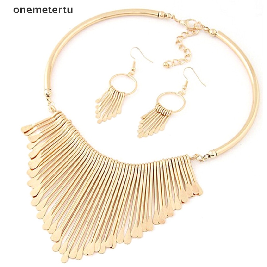 1 Set Vòng cổ Và Bông Tai Hình Đồng Xu Bằng Kim Loại Thời Trang Dành Cho Nữ