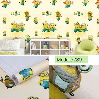 Decal dán tường hình minion vàng khổ 45cm MN892