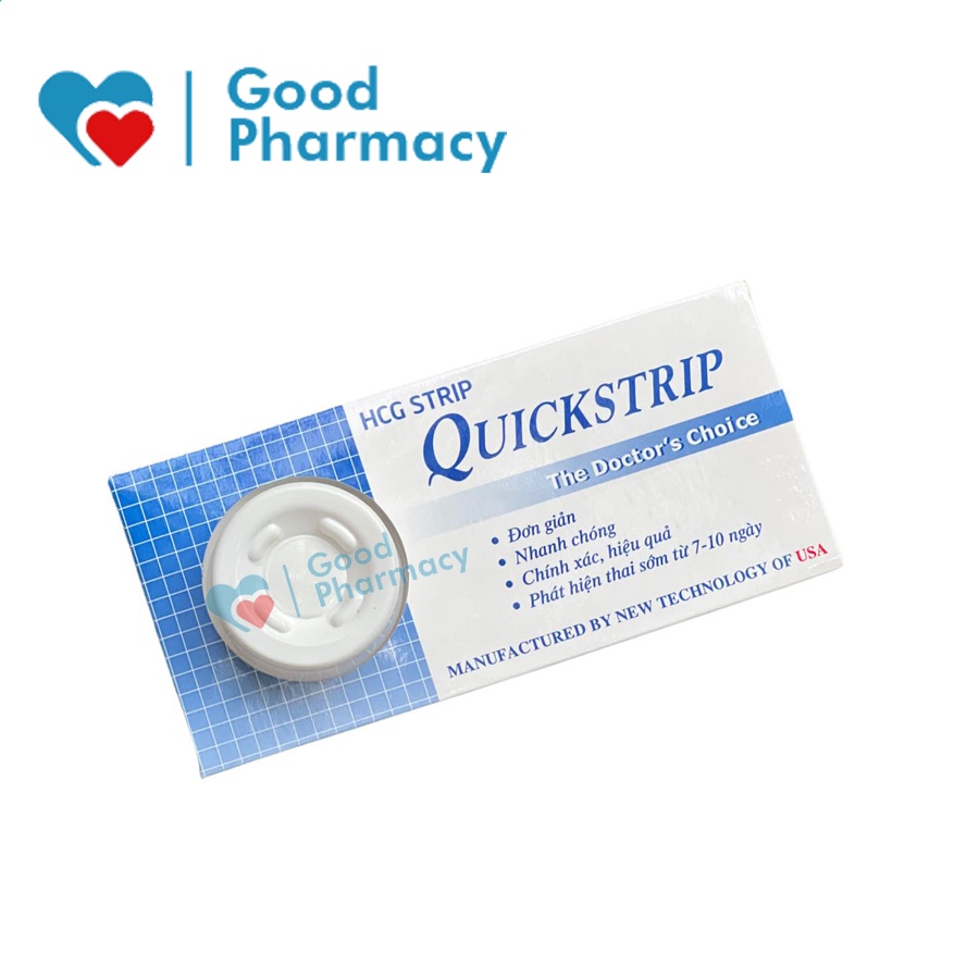 Que thử thai Quickstrip - Dụng cụ test phát hiện thai sớm tại nhà, nhanh chóng, chính xác, hiệu quả [quick strip]