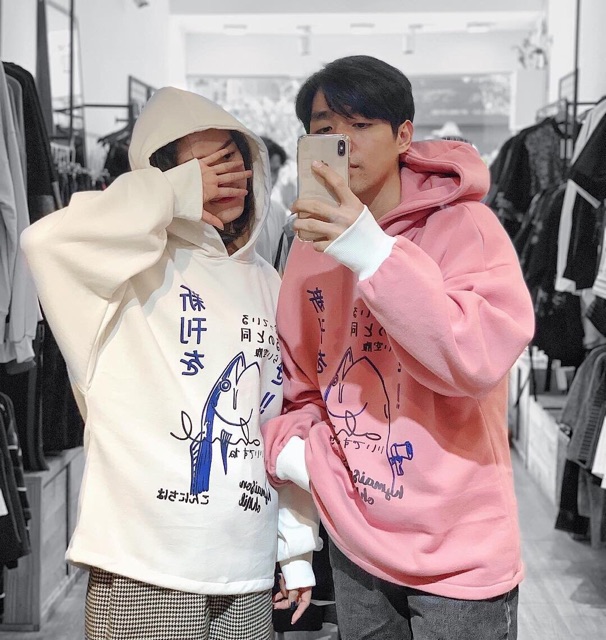 Hoodie form rộng 80kg- Hoodie cá mập chữ tàu cực chất- Có 2 màu- Ảnh thật kèm theo- áo hoodie xịn | BigBuy360 - bigbuy360.vn