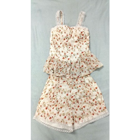 Set 2 dây hoa vải voan 2 lớp freesize