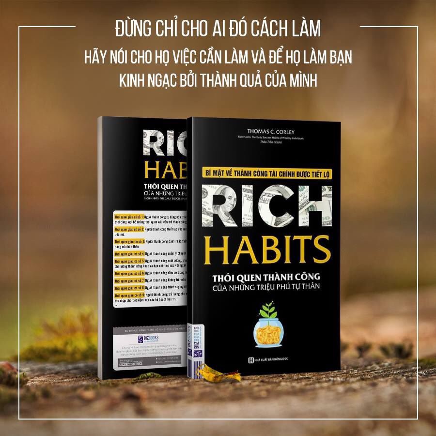 Sách - Rich Habits - Thói quen thành công của những triệu phú tự thân - BIZ-KT-158k-8935246922736