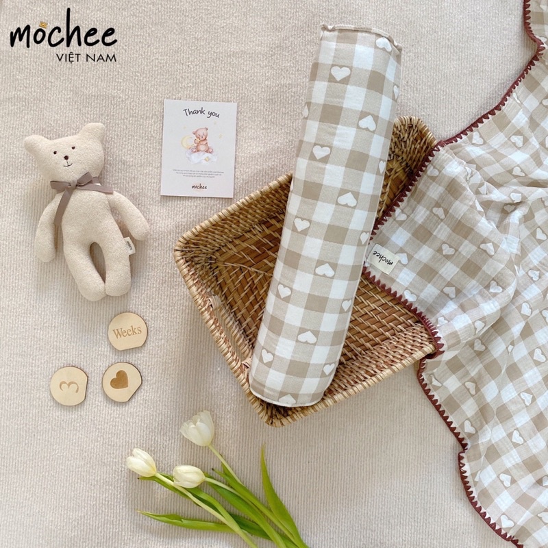 Mochee - Gối ôm Muslin cao cấp giúp bé ngủ ngon